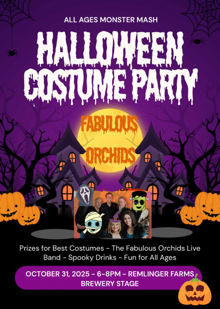 Poster for The Fabulous Orchids Halloween Costume Party