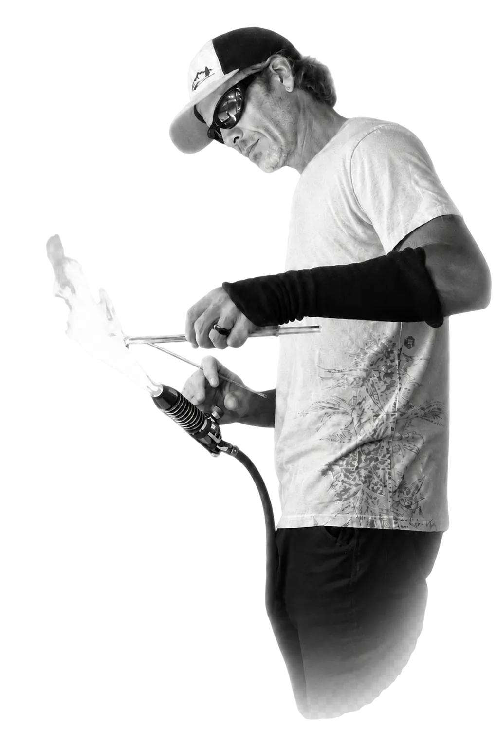 Glass artist at work