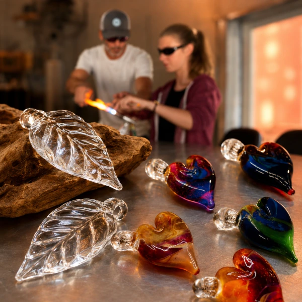 Evening glass class at Remlinger Farms